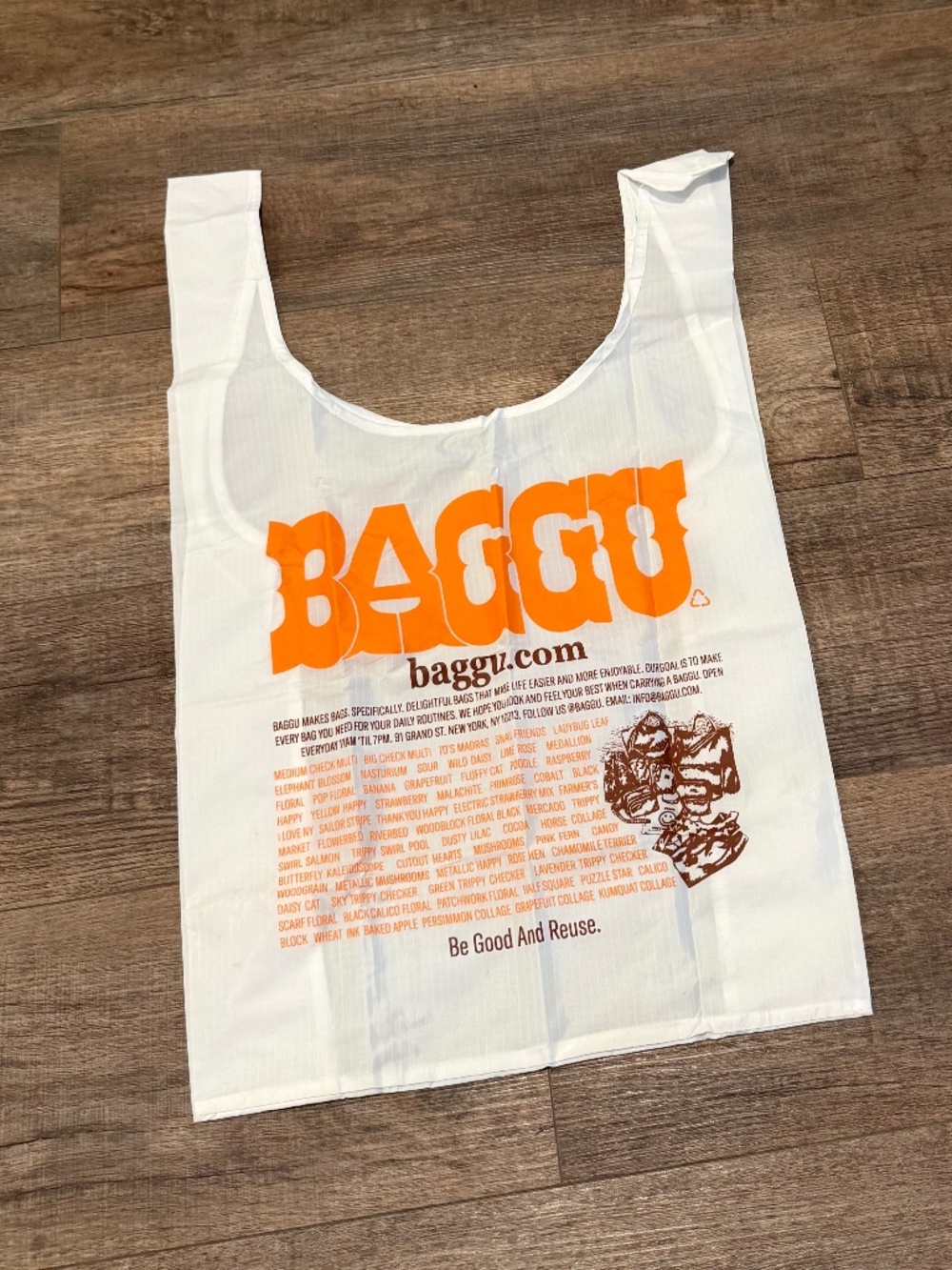 Baggu Standard Reusable Soho New York Tote